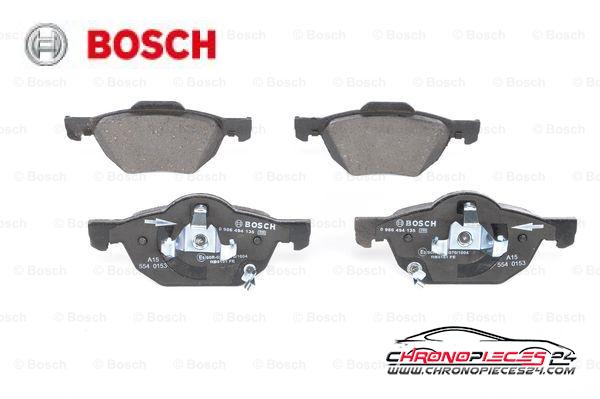 Achat de BOSCH 0 986 494 135 Kit de plaquettes de frein, frein à disque pas chères