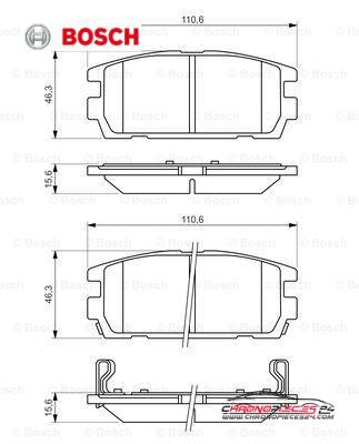 Achat de BOSCH 0 986 494 137 Kit de plaquettes de frein, frein à disque pas chères