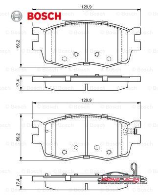 Achat de BOSCH 0 986 494 139 Kit de plaquettes de frein, frein à disque pas chères