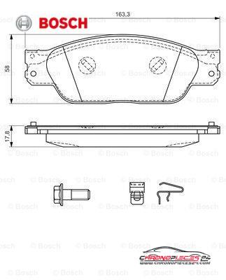 Achat de BOSCH 0 986 494 141 Kit de plaquettes de frein, frein à disque pas chères