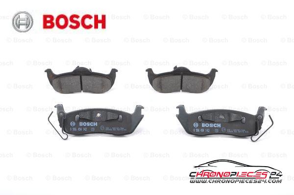 Achat de BOSCH 0 986 494 142 Kit de plaquettes de frein, frein à disque pas chères