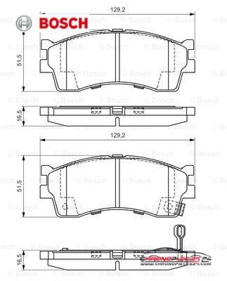 Achat de BOSCH 0 986 494 146 Kit de plaquettes de frein, frein à disque pas chères