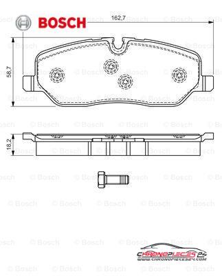 Achat de BOSCH 0 986 494 147 Kit de plaquettes de frein, frein à disque pas chères