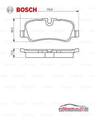 Achat de BOSCH 0 986 494 148 Kit de plaquettes de frein, frein à disque pas chères