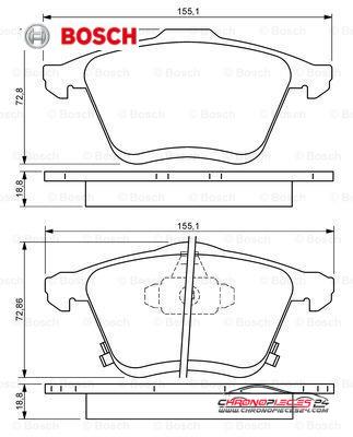 Achat de BOSCH 0 986 494 149 Kit de plaquettes de frein, frein à disque pas chères