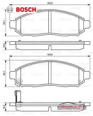 Achat de BOSCH 0 986 494 151 Kit de plaquettes de frein, frein à disque pas chères