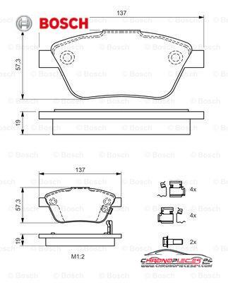 Achat de BOSCH 0 986 494 157 Kit de plaquettes de frein, frein à disque pas chères