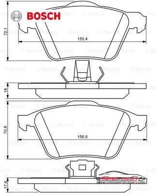 Achat de BOSCH 0 986 494 158 Kit de plaquettes de frein, frein à disque pas chères