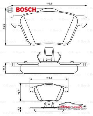 Achat de BOSCH 0 986 494 159 Kit de plaquettes de frein, frein à disque pas chères