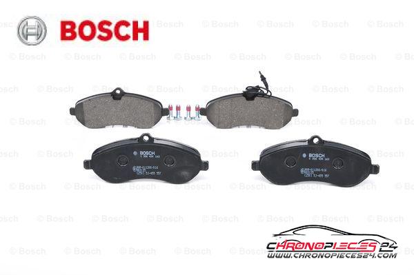 Achat de BOSCH 0 986 494 163 Kit de plaquettes de frein, frein à disque pas chères