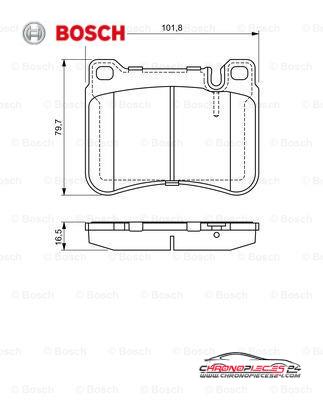 Achat de BOSCH 0 986 494 166 Kit de plaquettes de frein, frein à disque pas chères