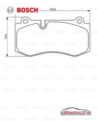 Achat de BOSCH 0 986 494 167 Kit de plaquettes de frein, frein à disque pas chères