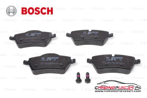 Achat de BOSCH 0 986 494 168 Kit de plaquettes de frein, frein à disque pas chères