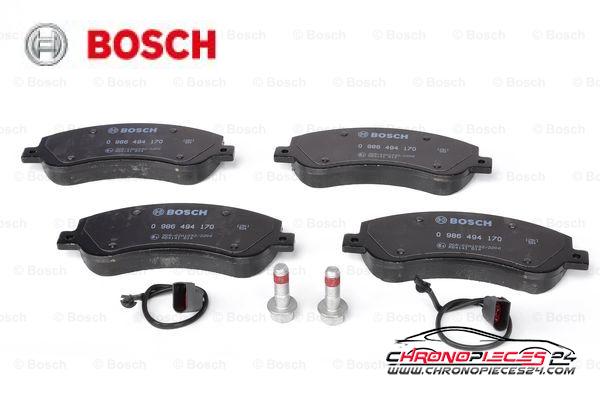 Achat de BOSCH 0 986 494 170 Kit de plaquettes de frein, frein à disque pas chères