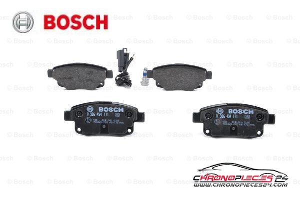 Achat de BOSCH 0 986 494 171 Kit de plaquettes de frein, frein à disque pas chères