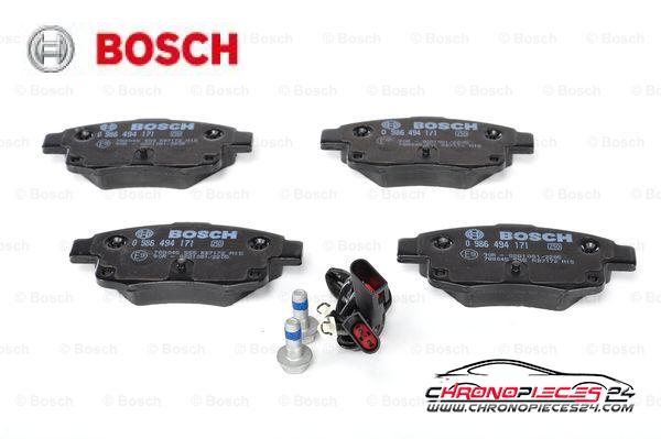 Achat de BOSCH 0 986 494 171 Kit de plaquettes de frein, frein à disque pas chères