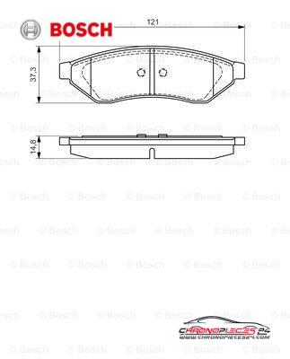 Achat de BOSCH 0 986 494 172 Kit de plaquettes de frein, frein à disque pas chères