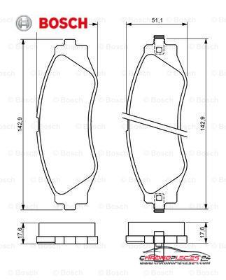 Achat de BOSCH 0 986 494 173 Kit de plaquettes de frein, frein à disque pas chères