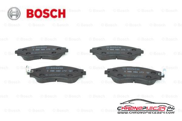 Achat de BOSCH 0 986 494 173 Kit de plaquettes de frein, frein à disque pas chères