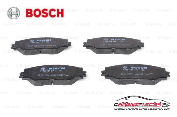 Achat de BOSCH 0 986 494 174 Kit de plaquettes de frein, frein à disque pas chères