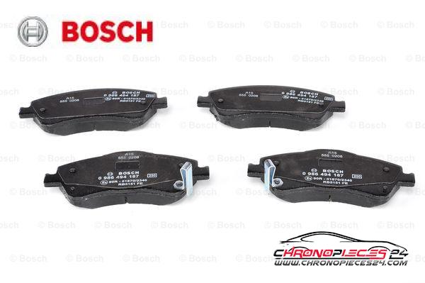 Achat de BOSCH 0 986 494 187 Kit de plaquettes de frein, frein à disque pas chères