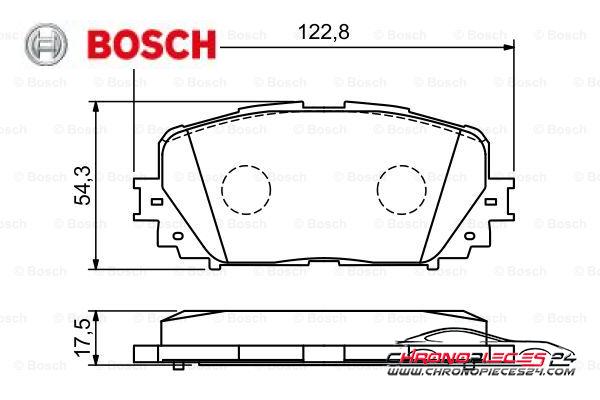 Achat de BOSCH 0 986 494 196 Kit de plaquettes de frein, frein à disque pas chères