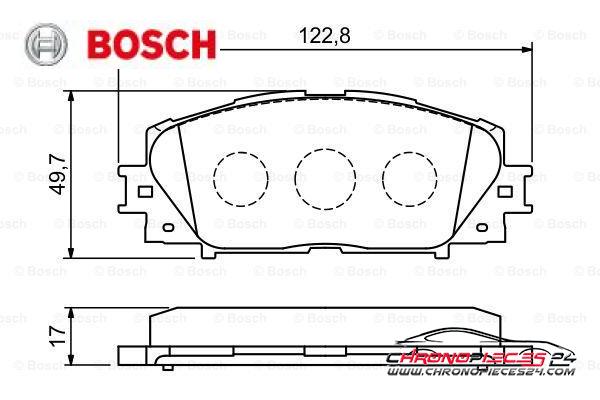 Achat de BOSCH 0 986 494 198 Kit de plaquettes de frein, frein à disque pas chères