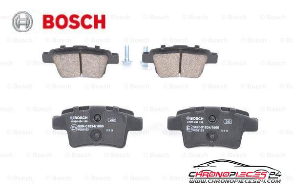 Achat de BOSCH 0 986 494 199 Kit de plaquettes de frein, frein à disque pas chères