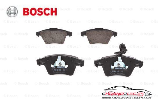 Achat de BOSCH 0 986 494 203 Kit de plaquettes de frein, frein à disque pas chères