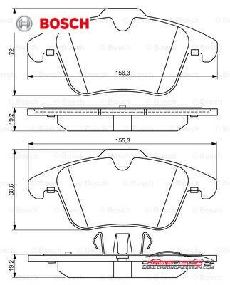 Achat de BOSCH 0 986 494 209 Kit de plaquettes de frein, frein à disque pas chères