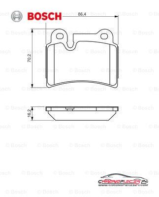 Achat de BOSCH 0 986 494 210 Kit de plaquettes de frein, frein à disque pas chères