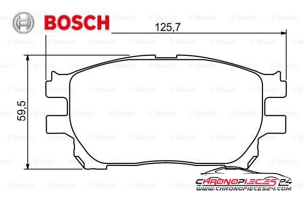 Achat de BOSCH 0 986 494 212 Kit de plaquettes de frein, frein à disque pas chères