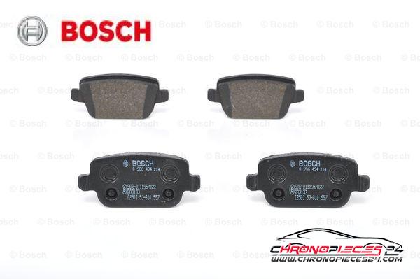 Achat de BOSCH 0 986 494 214 Kit de plaquettes de frein, frein à disque pas chères