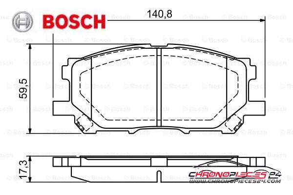 Achat de BOSCH 0 986 494 218 Kit de plaquettes de frein, frein à disque pas chères