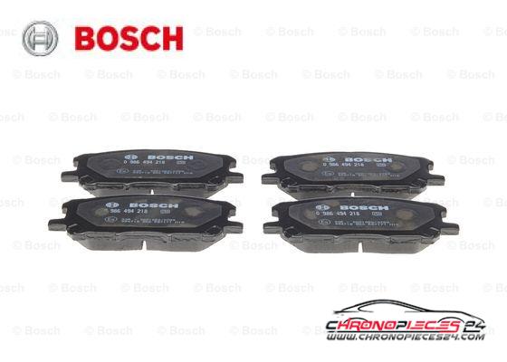 Achat de BOSCH 0 986 494 218 Kit de plaquettes de frein, frein à disque pas chères