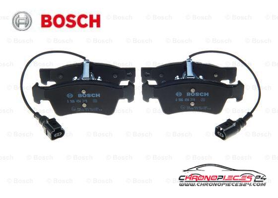 Achat de BOSCH 0 986 494 219 Kit de plaquettes de frein, frein à disque pas chères