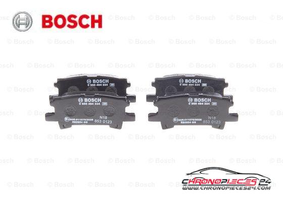 Achat de BOSCH 0 986 494 224 Kit de plaquettes de frein, frein à disque pas chères