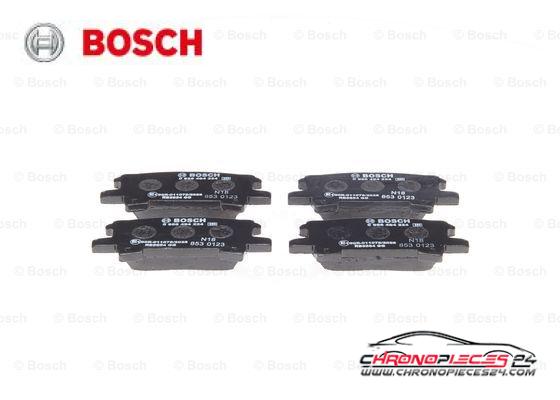 Achat de BOSCH 0 986 494 224 Kit de plaquettes de frein, frein à disque pas chères