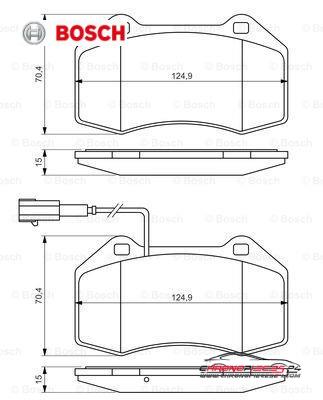 Achat de BOSCH 0 986 494 228 Kit de plaquettes de frein, frein à disque pas chères