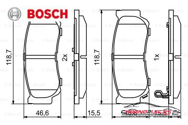 Achat de BOSCH 0 986 494 230 Kit de plaquettes de frein, frein à disque pas chères