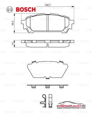 Achat de BOSCH 0 986 494 232 Kit de plaquettes de frein, frein à disque pas chères