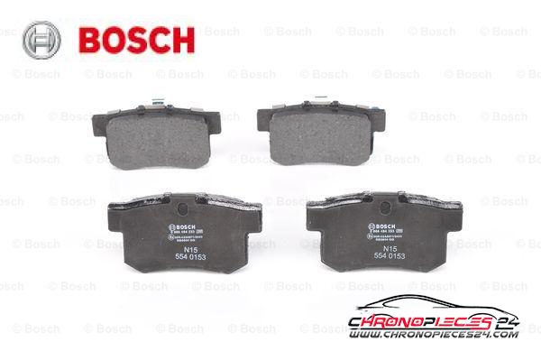 Achat de BOSCH 0 986 494 233 Kit de plaquettes de frein, frein à disque pas chères