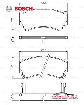 Achat de BOSCH 0 986 494 234 Kit de plaquettes de frein, frein à disque pas chères