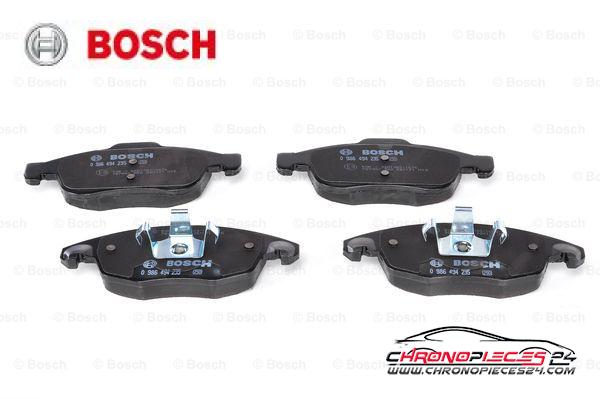 Achat de BOSCH 0 986 494 235 Kit de plaquettes de frein, frein à disque pas chères