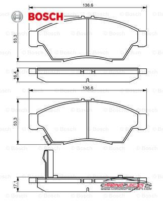 Achat de BOSCH 0 986 494 238 Kit de plaquettes de frein, frein à disque pas chères