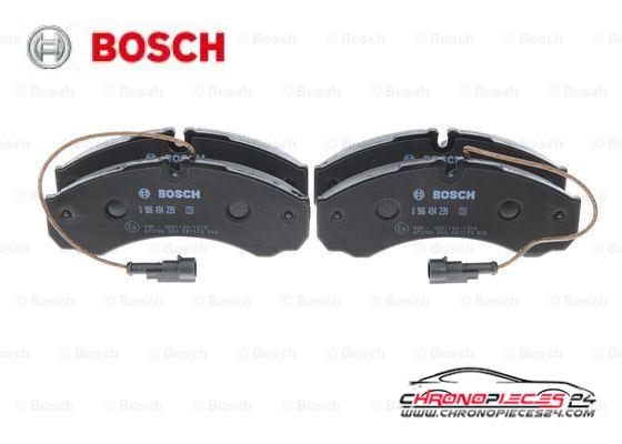 Achat de BOSCH 0 986 494 239 Kit de plaquettes de frein, frein à disque pas chères