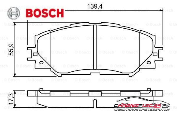 Achat de BOSCH 0 986 494 240 Kit de plaquettes de frein, frein à disque pas chères