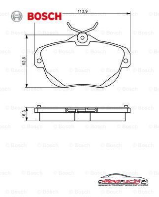 Achat de BOSCH 0 986 494 243 Kit de plaquettes de frein, frein à disque pas chères