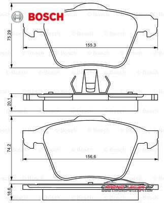 Achat de BOSCH 0 986 494 245 Kit de plaquettes de frein, frein à disque pas chères