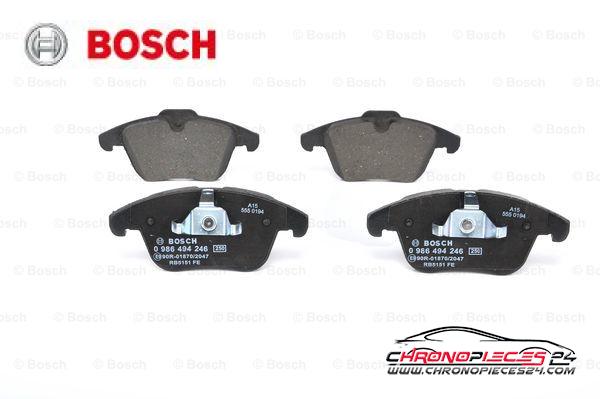 Achat de BOSCH 0 986 494 246 Kit de plaquettes de frein, frein à disque pas chères